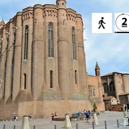 Je Jazz Les Couleurs A - Centre Unesco - Parking - Climatisation - Animaux Acceptes Apartament Albi